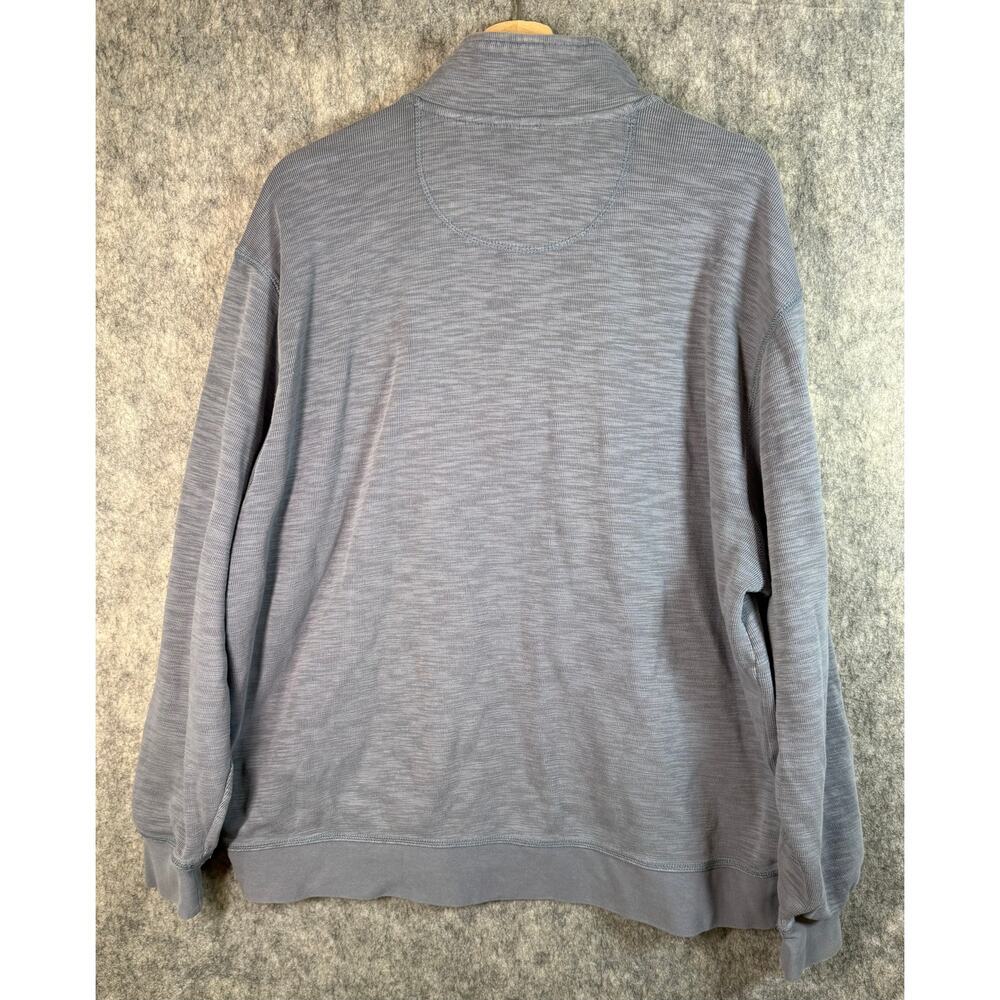 Orvis Mens 1/4 Zip Pullover Sweater XL GRAY HEATHER KNIT SHIRT COTTON /TENCEL - Picture 3 of 8